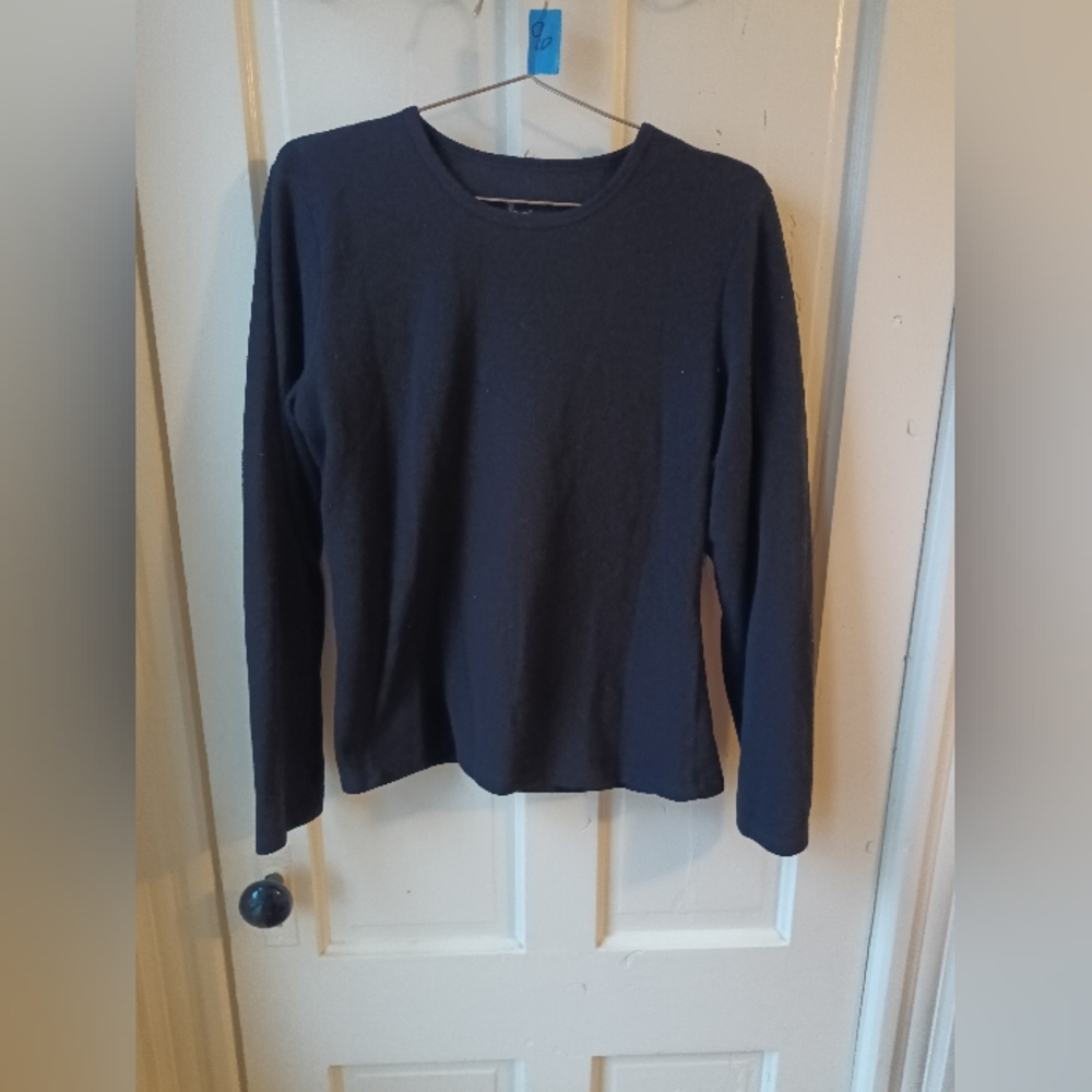 Cuddl Duds Charcoal Long Sleeve Top